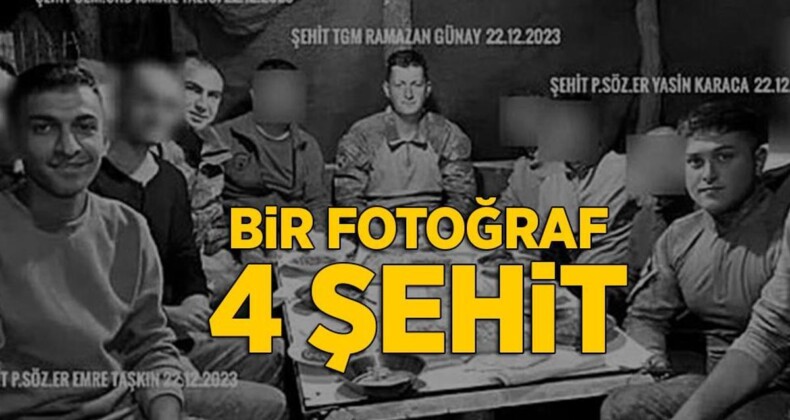 Bir fotoğraf 4 şehit! Yürek yakan detay ortaya çıktı