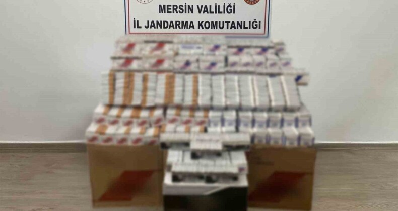 Mersin Jandarma Ekipleri Kaçak Makaron Operasyonunda: 61 Bin 700 Adet Ele Geçirildi