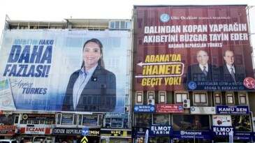 Ülkü ocaklarından tepki çeken pankart! Türkeş’in kızını hain ilan ettiler