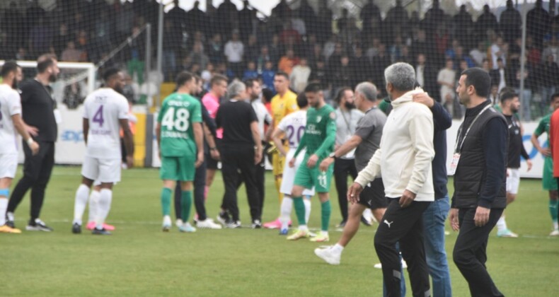 Bodrum FK Eyüpspor maçında ortalık karıştı! Başkanlar sahaya indi