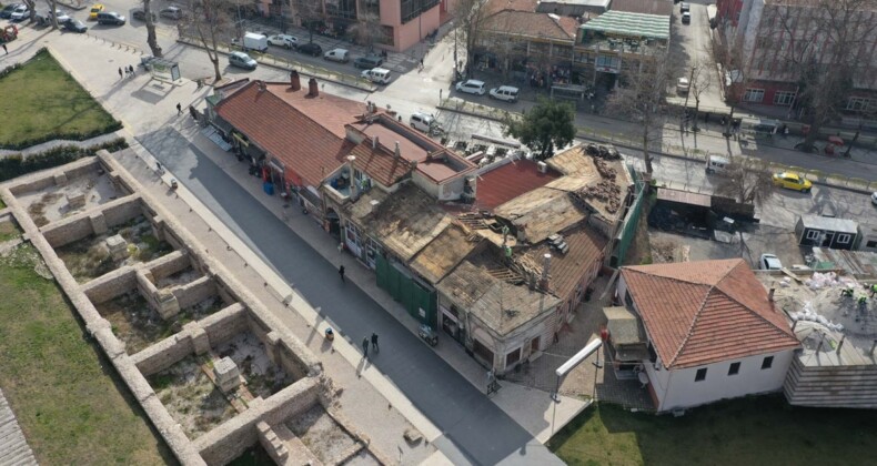 Edirne’de Havlucular Hanı ve Mezit Bey Hamamı’nda restorasyon başladı