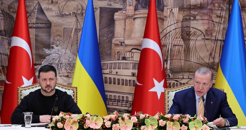 Erdoğan ve Zelenskiy’den ortak basın toplantısı