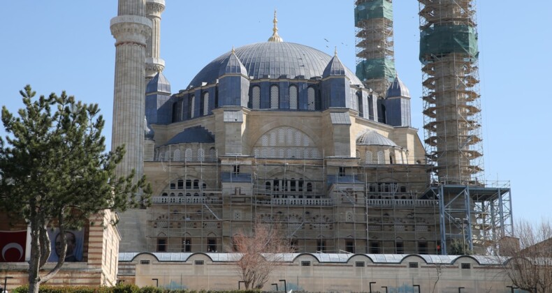 Selimiye Camisi’nin restorasyon çalışmalarında sona yaklaşıldı