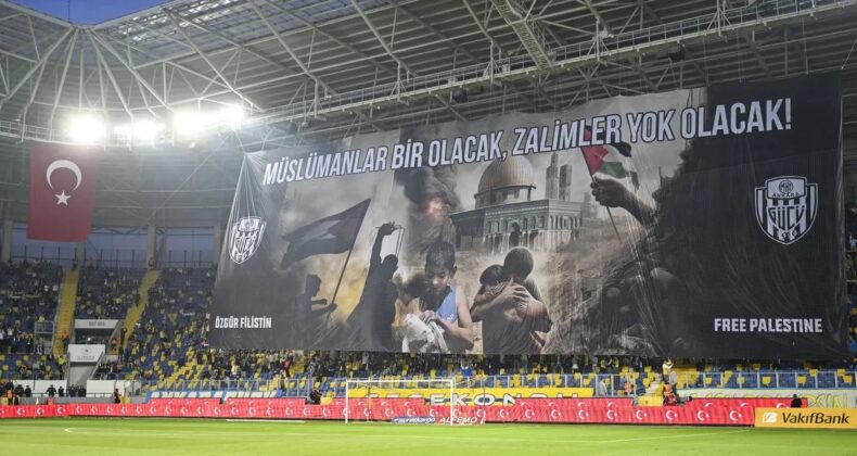 Ankaragücü taraftarından Filistin’e destek!