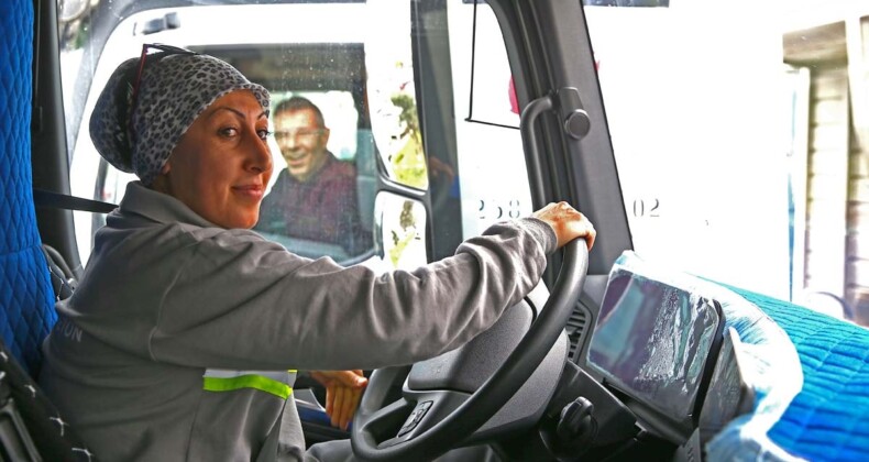 TIR şoförü Sevda, Kahramanmaraş’ın yollarını aşındırıyor