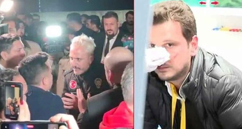 Derbi sonrası muhabire yumruklu saldırı: Gözaltına alındı