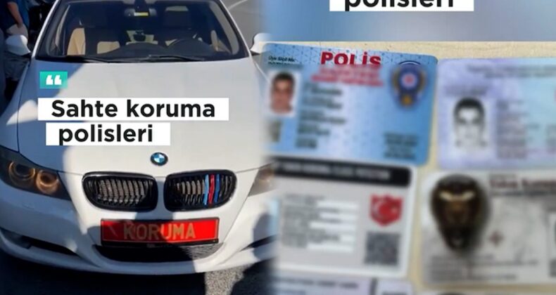 Kırmızı plaka sahte kimlik: Koruma gibi İstanbul turuna çıkmışlar