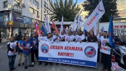 İzmir’de öğretmenlerden MEB’in resen atamalara protesto