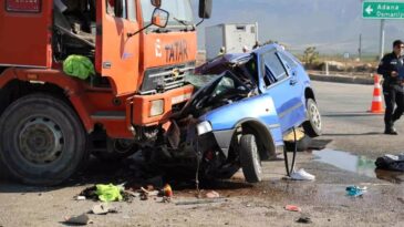 Adana’da Trafik Kazasında Bir Kayıp, Bir Yaralı